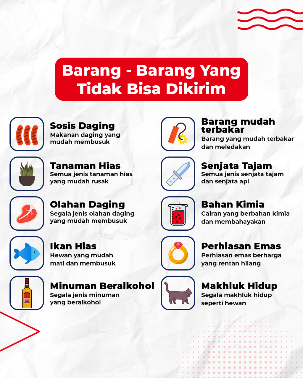 Daftar Barang Dilarang oleh Baex